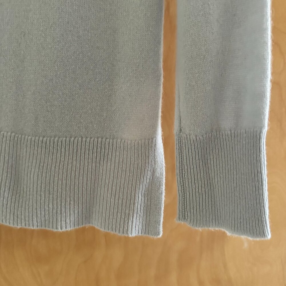 Women's Light Blue Crew Neck Sweater - Picture 5 of 7
